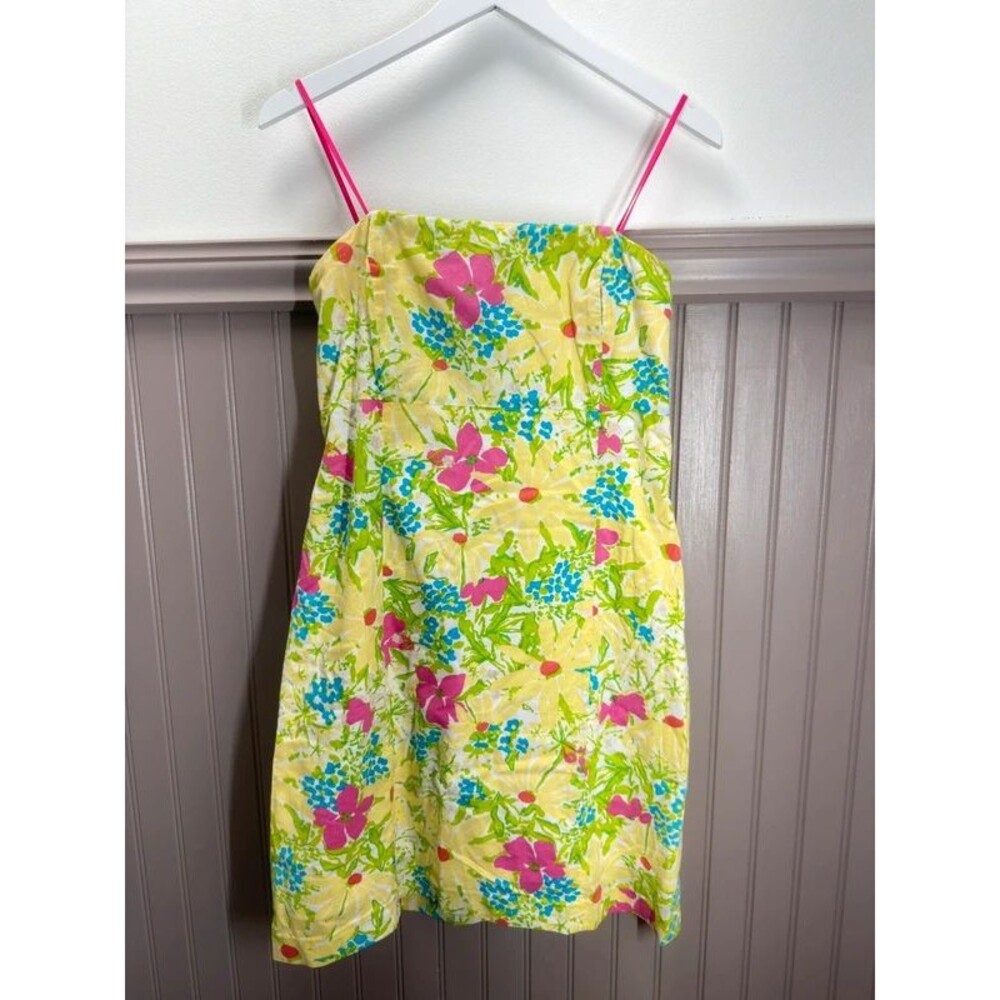 Lilly Pulitzer Floral Tie Back Mini Dress Size XS #0201